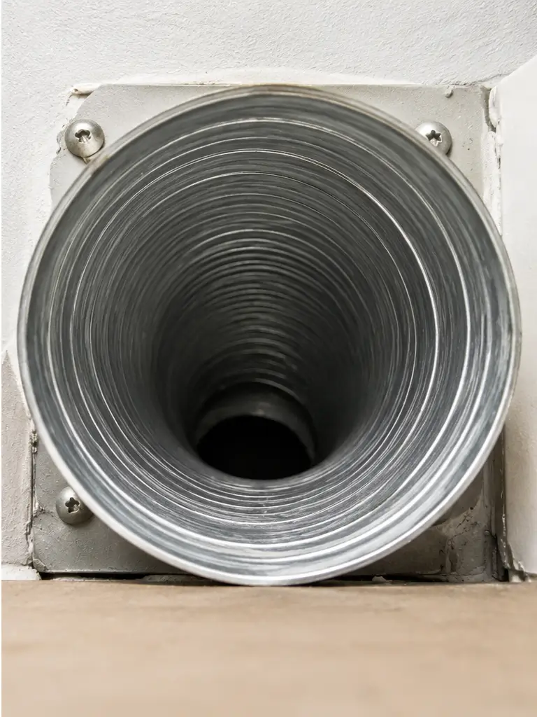 dryer vent after cleaning