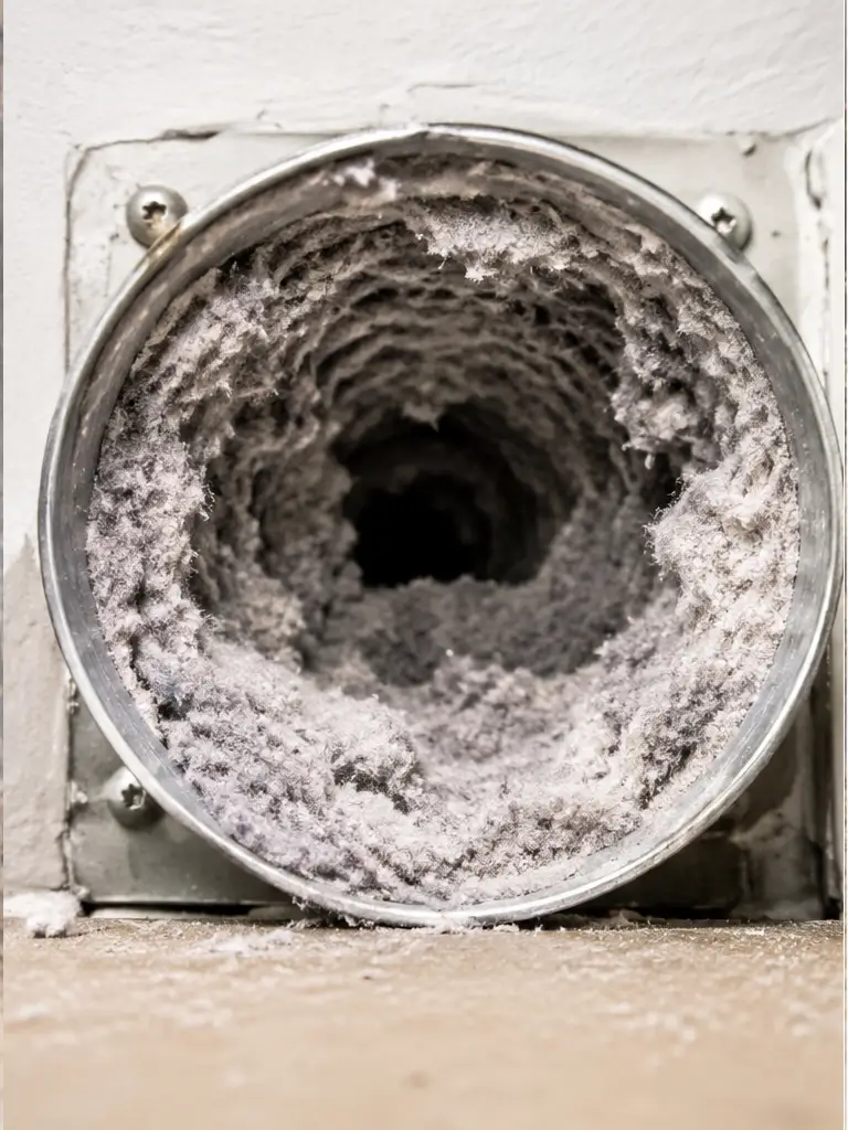 before dryer vent cleaning service