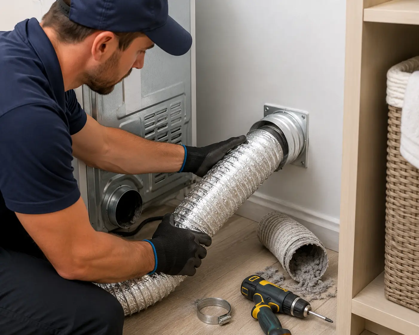 Professional Dryer Vent Hose Replacement Service
