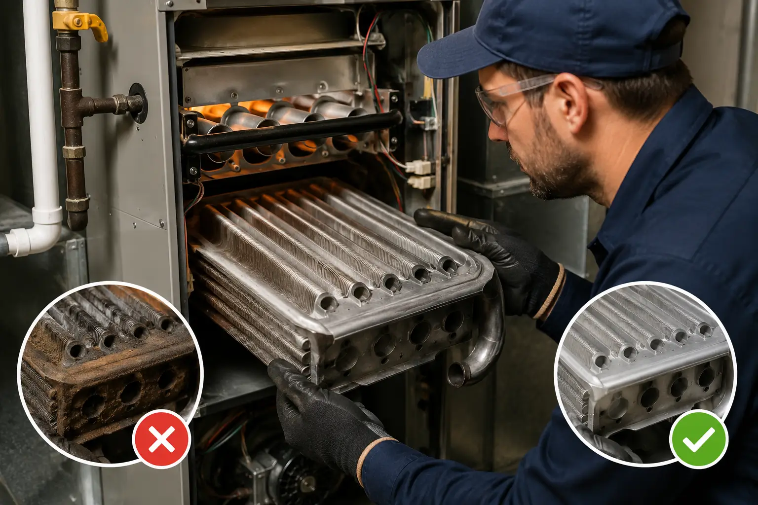 Furnace Heat Exchanger Restoration and Overheating Prevention Service