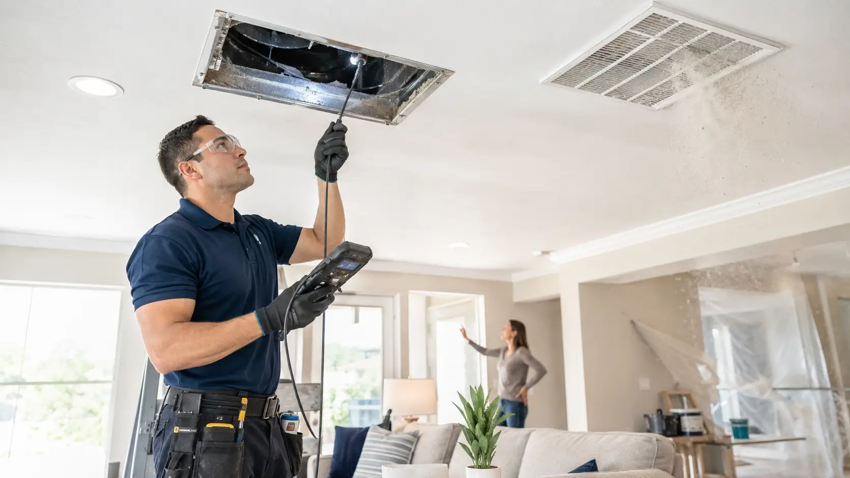 professional air duct inspection